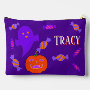 Lila Halloween Niedlich & Spooky Zubehörtasche