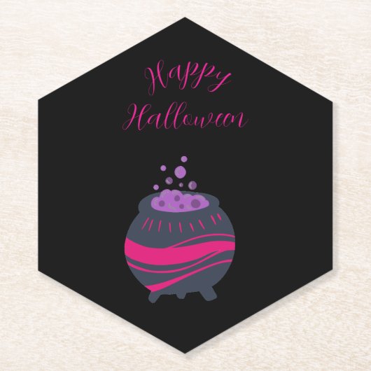 Lila Halloween Paper Untersetzer (Vorderseite)