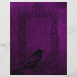 Lila Halloween-Papier aus Raven & Frame
