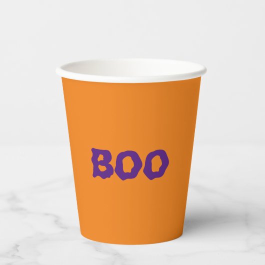 Lila Halloween Pappbecher (Vorderseite)