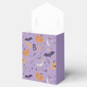 "Lila Halloween Pumpkin and Ghost Favor Box" Geschenkschachtel (Geöffnet)