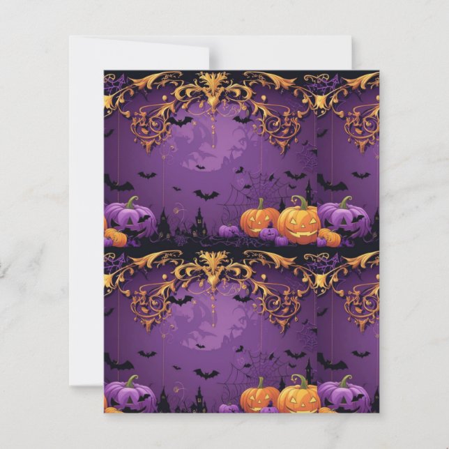 Lila Halloween-Scrapbook (Vorderseite)