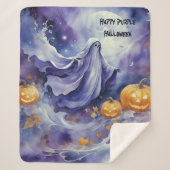 Lila Halloween Sherpadecke (Vorderseite)