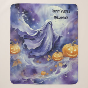 Lila Halloween Sherpadecke
