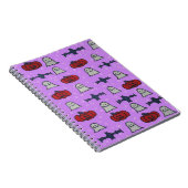 Lila Halloween-Spaß Notizblock (Rechte Seite)