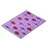 Lila Halloween-Spaß Notizblock (Linke Seite)