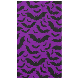 lila Halloween Vampir Fledermäuse gothic Tischdecke