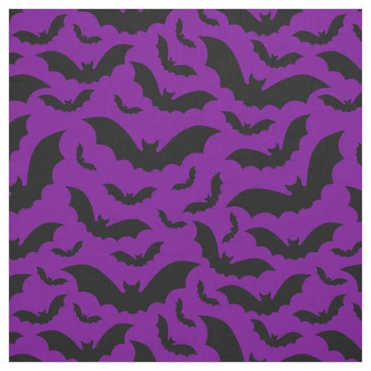 lila Halloween Vampirfledermäuse gothic Stoff (Muster)