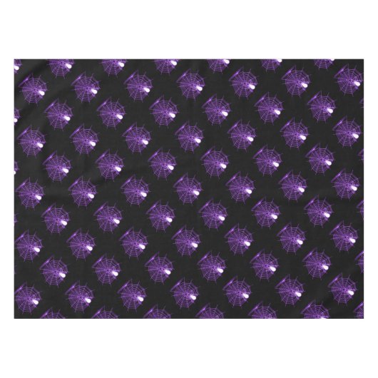Lila Halloween-Webtablett Tischdecke (Vorderseite (Horizontal))