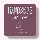 Lila | Handgefertigt mit Aufkleber auf der Liebe