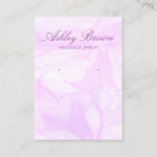 Lila, handgefertigte Schmuckstücke Visitenkarte