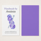 Lila handgefertigtes Crochet (Vorne & Hinten)