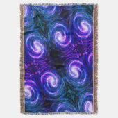 Lila handgemalt Galaxy Muster Decke (Vorderseite Vertikal)