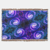 Lila handgemalt Galaxy Muster Decke (Vorderseite)