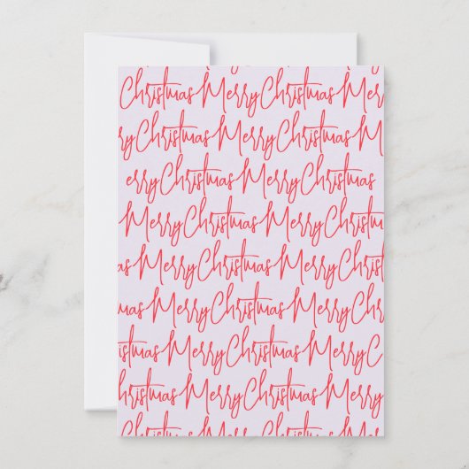 Lila handgeschriebene Weihnachtsfeier Party Einlad Einladung (Rückseite)