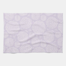 Lila handgezeichnet Blume Geschirrtuch