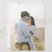 Lila handgezeichnete Mono-Kunsthochzeit Einladung (Rückseite)