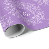 Lila handgezeichnete Mono-Kunstkreise Geschenkpapier (Rolleneckpunkt)