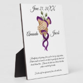 Lila Handhabung von Aquarellfarben Art Wedding Kee Fotoplatte (Seite)