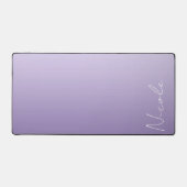 Lila Handschriftzeichen Personalisiert Schreibtischunterlage (Vorderseite)