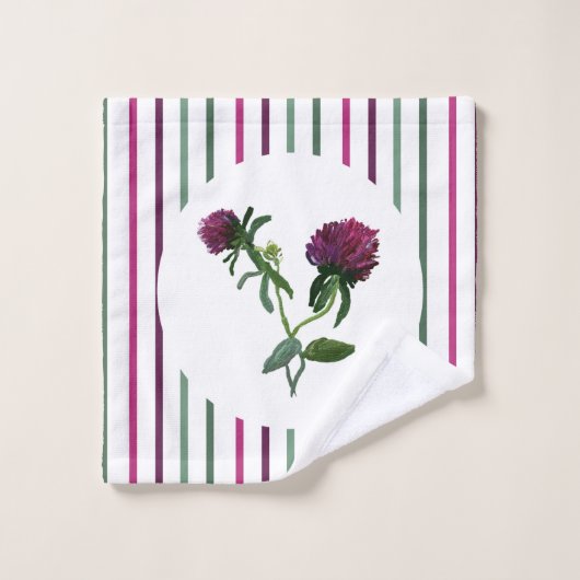 Lila Handtuchhandtuch Set (Waschlappen)