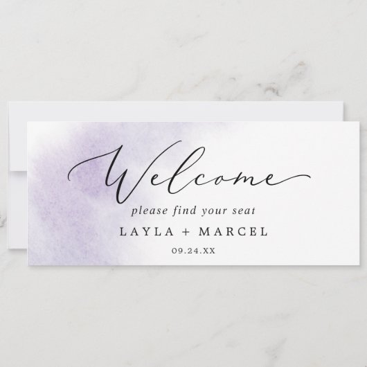 Lila Hangcharter für Wasserfarben (Rückseite)