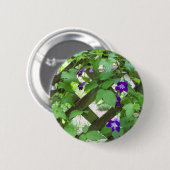 lila hängende Löwenmäuler Button (Vorne & Hinten)
