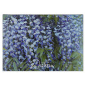 Lila Hangwisteria Floral Schneidebrett (Vorderseite)