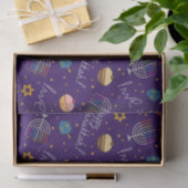 Lila Hanukkah Seidenpapier (Geschenk)