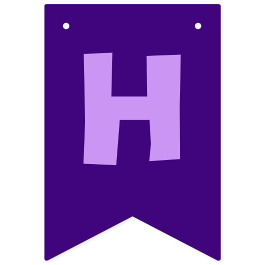 Lila Happy Birthday Rainbow Party Wimpelkette (Zweite Fahne)