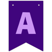 Lila Happy Birthday Rainbow Party Wimpelkette (Dritte Fahne)