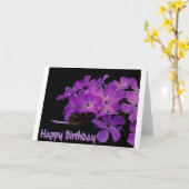 Lila Happy Geburtstag Karte (Gelbe Blume)