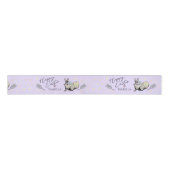 Lila Happy Oaster Bunny Rabbit und Eier Name Ripsband (Vorderseite)