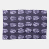 Lila Happy Oaster Eggs Muster Geschirrtuch (Horizontal)