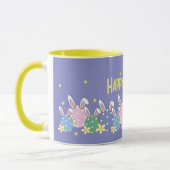 Lila Happy Oster Tasse - Bunny Oar Eggs (Links)