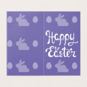 Lila Happy Osterpackung mit 25 Mini-Karten (Außenseite Aufgefaltet)