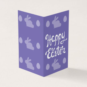 Lila Happy Osterpackung mit 25 Mini-Karten