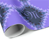 Lila Harlekin-Spitzen-Diamant-Muster-Geschenkpapie Geschenkpapier (Rolleneckpunkt)