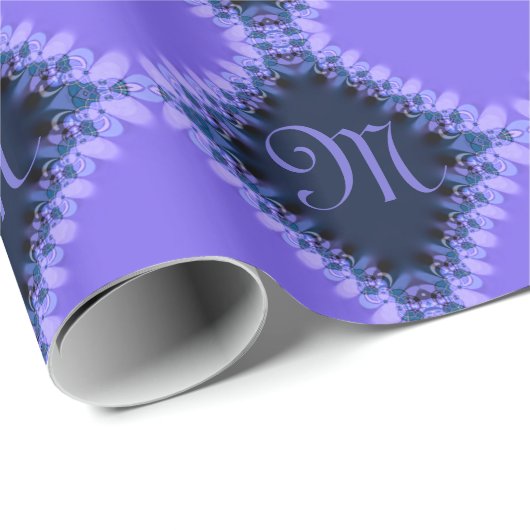 Lila Harlequin Lacy Diamond Muster Geschenkwrap Geschenkpapier (Rolleneckpunkt)