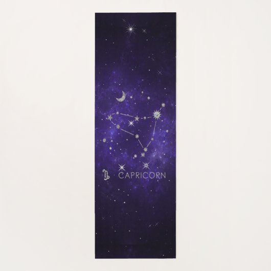 Lila Hartkorn | Astrologie Horoskop Yogamatte (Rückseite)