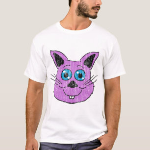 Lila Hasenkopf T-Shirt