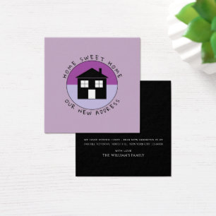 Lila Haus-Logo, Änderung der Adresskarte