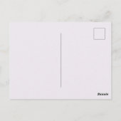 lila Haus Postkarte (Rückseite)