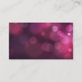 Lila Haushaltsführung Visitenkarte (Rückseite)