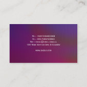 lila Haustiertatzen-Geschäftskarten Visitenkarte (Rückseite)