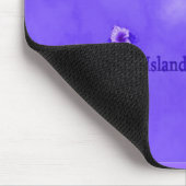 Lila Hawaiianischer Inselplan Mousepad (Ecke)