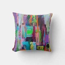 Lila Haze 16 x 16 Baumwollwirbelkissen