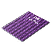 Lila Haze Abstrakt Ombre - Anpassbar Notizblock (Linke Seite)