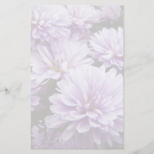 Lila Haze Chrysanthemas Briefpapier