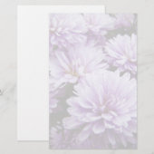 Lila Haze Chrysanthemas Briefpapier (Vorne/Hinten)